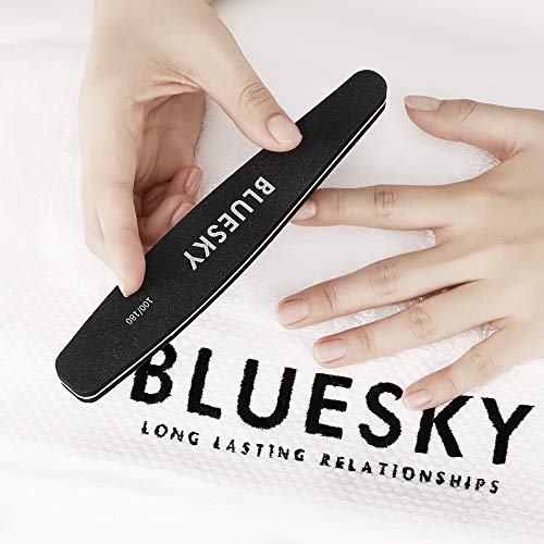 Bluesky Nail Buffer Rhombus, Professional Nail Tool For Gel Nails, Double Sided Dual Grade Grit 100/180, Manicure and Pedicure Accessories