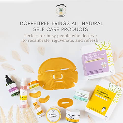 Renew Overnight Sleeping Facial Mask by Doppeltree with Aloe Vera Gel & Hyaluronic Acid - Anti Aging Hydrating Face Mask for Sunburn Relief, Skin