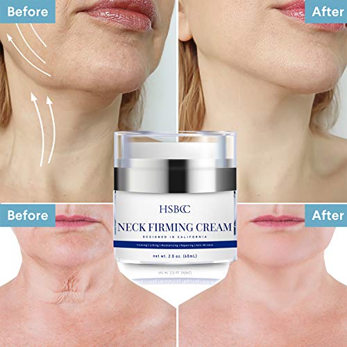 HSBCC Neck Firming Cream, Neck Cream, Anti Wrinkle Cream, Double Chin Reducer Cream, Skin Tightening and Crepe Skin Repair Cream