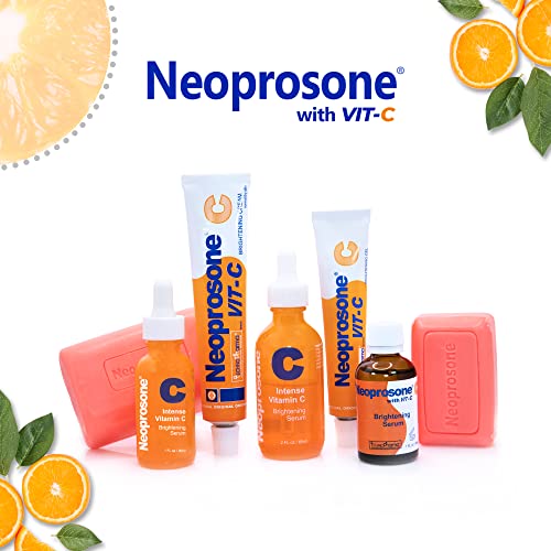 Neoprosone, Skin Lightening Cream | 1.7 fl oz / 50g | Fade Dark Spots on Face, Armpit, Elbows, Knees and Neck | with Vitamin C and Alpha Arbutin