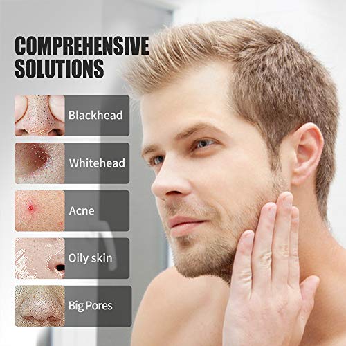 Blackhead Remover Mask, JVR Bamboo Charcoal Peel Off Face Mask for Men, Purifying & Deep Cleansing for All Skin Types 120ml