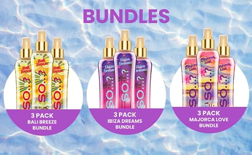 So…? Summer Escapes Womens Bali Breeze Body Mist Fragrance Spray 200ml