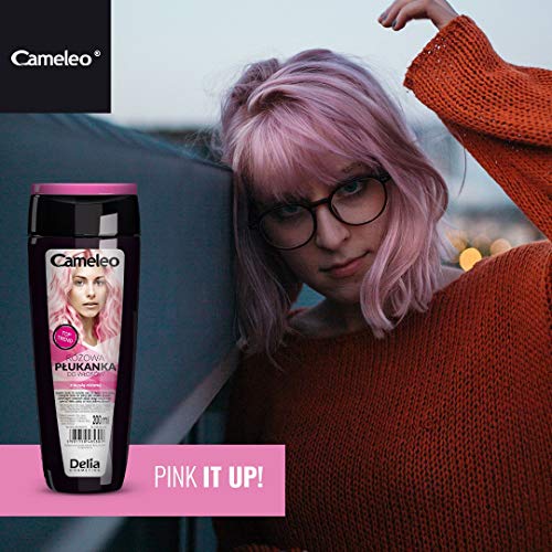 Cameleo - Pink Hair Toner with Rose Water, NO Yellow Shades, Tones, Semi Permanent Hair Dye - Blonde, Grey Hair - Colour & Care - Paraben Free |