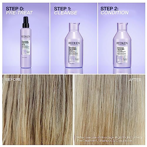 REDKEN Lightening Shampoo, For Blonde Hair, With Vitamin C, Blondage High Bright, 300ml