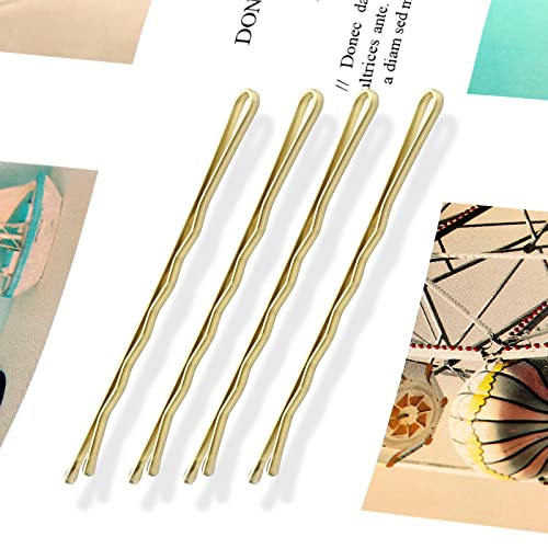 Mbsomnus 7cm Hair Grips - 50pcs Blonde Hair Pins, Bobby Pins Waved, Long Kirby Grips - Essential Hair Accessories for Women & Girls, Ideal for Al
