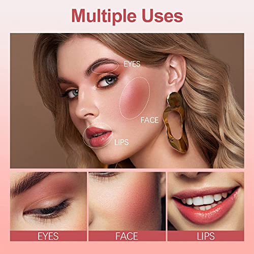 Liquid Blush - Soft Cream Liquid Blush Makeup/Lip and Cheek Blush Tint/Skin Tint Blush/Dewy Face Blush for Cheeks (#01)