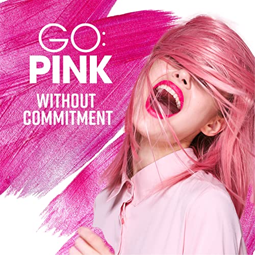 PRO:VOKE Go Pink Temporary Colour Hair Mask 300 ml, NEW Go Pink Without Commitment Lasts 8 Washes, Keratin Enriched formula
