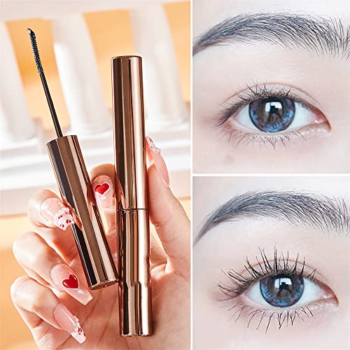 Mini Brush Mascara, For short and sparse eyelashes,Lengthening and Thick, Volume, Long Lasting, Waterproof & Smudge-Proof, All Day Full(1 Pcs)