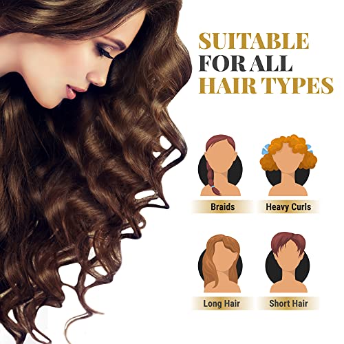 Mavenchy Adjustable Silk Bonnet for Curly Hair 34cm Diameter - Perfect to All Hair Lengths - 1pc Premium Quality Double Layered Non-Bleeding Hair