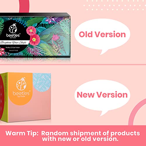 Beetles Gel Nail Polish - 20 Pcs Gel Nail Polish Set Pastel Paradise Soak Off Nail Gel Polish Nude Gray Pink Blue Glitter Gel Polish Starter Kit