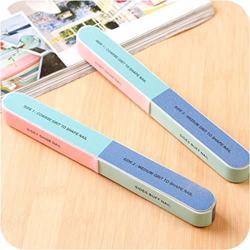 Nail File & Buffer Set Double Sided Manicure Pedicure Tool 3 Way 4 Way and 7 Way (7 Way X 1)