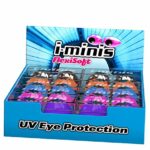 i-minis sunbed tanning goggles UV eye protection indoor or outdoor 20 pairs in display box