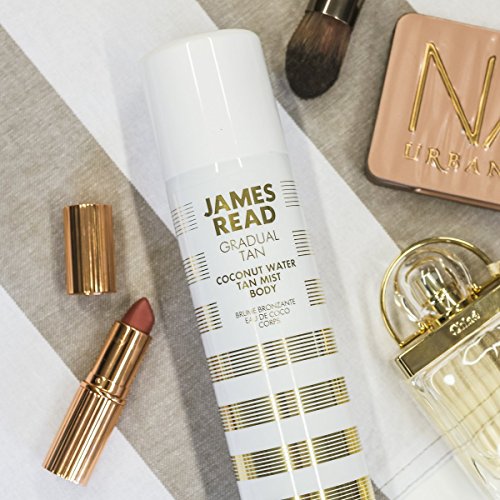 JAMES READ Coconut Water Mist Body Gradual Self Tan Hydrating All-Over Golden Glow Deeply Nourishing Spray, Long Lasting Suitable for all Skin To