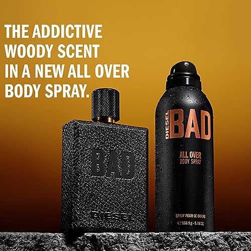 Diesel, Body Spray, Bad All Over, Body Spray For Men, 200 ml