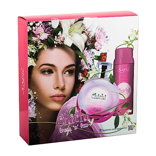 Sapil Chichi For Women 2 Pc Gift Set 3.4oz EDT Spray, 5.1oz Perfumed Deodorant