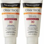 Neutrogena Clear Face syrtb Liquid Lotion Sunscreen For Acne-Prone Skin, 3 Fl. Oz., SPF 30 (2 Pack)