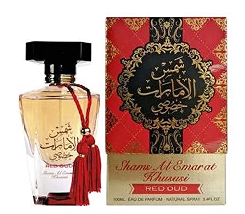 Shams Al Emarat Khususi RED ROSE 100 ML Eau De Parfum Natural Perfume Spray 3.4 oz