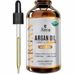 Kanzy Argan Oil 100% Pure Bottled in Morocco 100ml Organic Moroccan Hair Oil for Dry Damaged Hair, Vegan Cold Pressed Natural Oil for Men and Wom