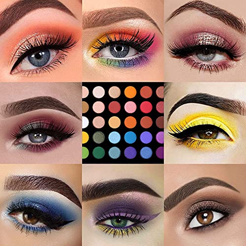 Eyeshadow Palette, Artistry Eyeshadow Makeup Palette Matte Shimmer Metallic Eye Shadows, Highly Pigmented, Blendable Eyeshadow Pallette with 40 V