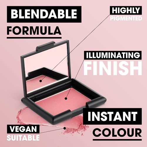 Collection Cosmetics Radiant Pink Blush, Glow Finish, Pleasure, Vegan