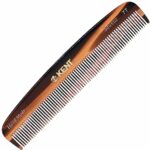 Kent Handmade Small Fine Toothed Pocket Hair Comb, 13.9 cm Length