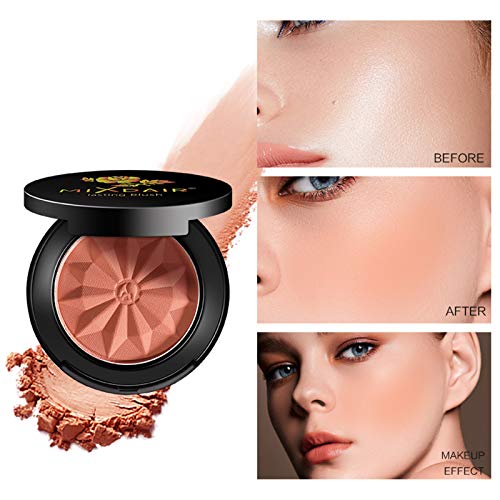 Mimore Blusher, Long-lasting and Sweat-Resistant Non_Greasy Blush & Glow Matte Blusher Super Brighten Skin Color Shimmery or Matte Blusher,with M