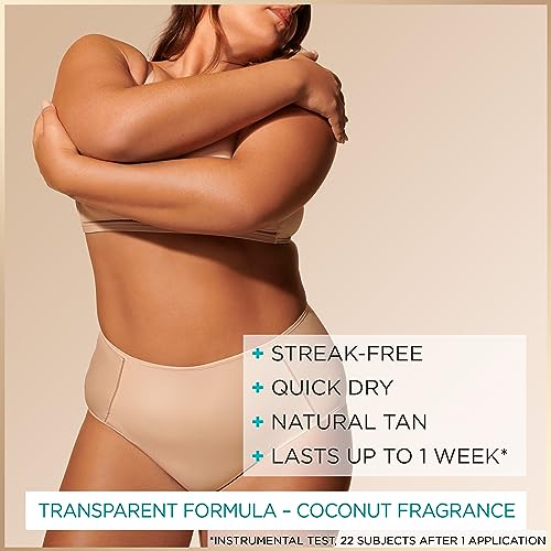 Garnier Ambre Solaire Natural Bronzer Self Tan Mousse 200 ml, Streak Free & Intense Fake Tan In 1 Application, Hydrating Mousse With Coconut Wate