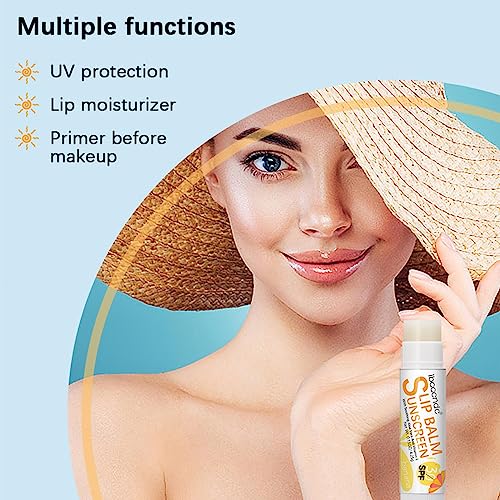 Chapstick with SPF 30 - Bum Sun SPF30 Lip Sunscreen | Travel Size Sunscreen for Lips,Soothes, and Moisturizes Lips, Sun Protection Lip Care Dosul