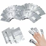 200 Pcs Foil Nail Wraps, with Lint-Free Cotton Pads for Manicure Nail Art Cleaner, No Acetone Nail Polish Remover Soak Suitable for Home Use