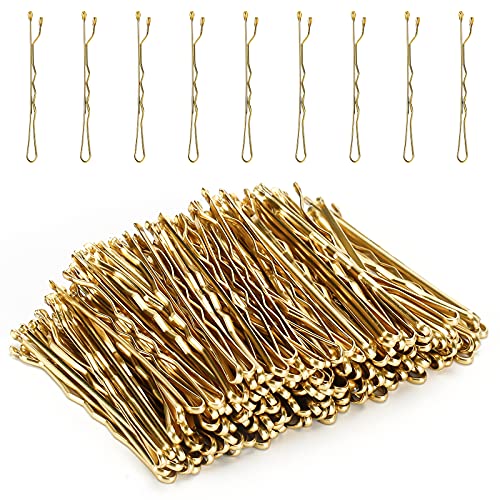 Bobby Pins, 150PCS Hair Pins for Women, Blonde Hair Grips for Wedding Bridal Hair Clips (5cm with Box)