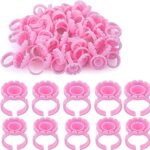 100Pcs Glue Rings, Lash Glue Ring, Glue Ring, Lash Glue Holder, Lash Glue Rings, Glue Rings for Eyelash Extensions, False Eyelash Glue Ring Cup,