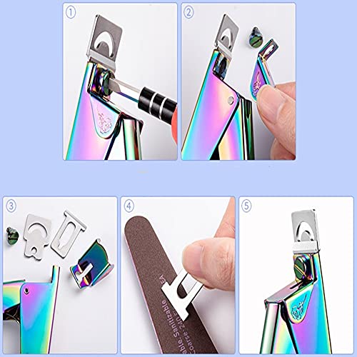 1Pcs Stainless Steel Professional Nails Cutter Trimmer False Nail Clippers Tip Cutter for Nail Salon Home Nail Art