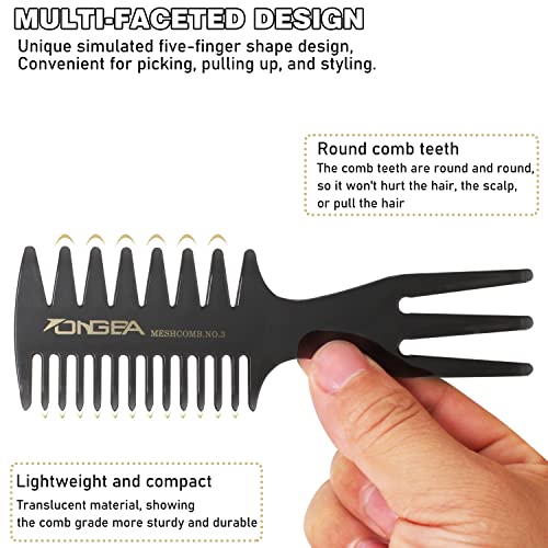 Styling Hair Comb Wide Tooth Comb Fantail Comb Hairdressing Comb Professional Barber Hairstylist Comb Accessories Shaping Wet Barber Double-sided