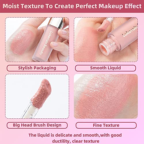 Liquid Blush - Soft Cream Liquid Blush Makeup/Lip and Cheek Blush Tint/Skin Tint Blush/Dewy Face Blush for Cheeks (#01)