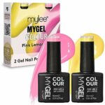 MYGEL by Mylee Gel Nail Polish Duo Colour Set 2x10ml - UV/LED Soak-Off Nail Art Manicure Pedicure for Professional, Salon & Home Use - Long Lasti