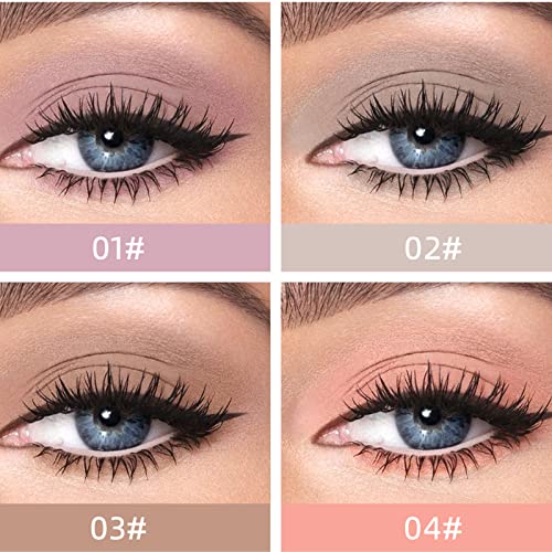 Matte Liquid Eyeshadow Set,8 Colours Smokey Black Nude Eyeshadow Highly Pigmented Long-Lasting Quick-Drying Women Eye Shadow Make Up Kits Gift (S