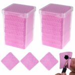 400Pcs Lint Free Nail Wipes,Eyelash Extension Glue Wipe Pads,Absorbent Soft Non-Woven Fabric Eyelash Extension Glue Cleaning Wipes,Lint Free Wipe