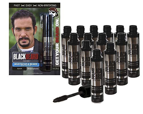 Blackbeard for Men - temporary brush on colour 12ml (0.40oz) BLACK (BLK-BRDBLK)