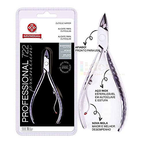 Alicate Mundial ,Cuticle Nippers Professiona Stainless Steel mod 722