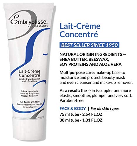 Embryolisse Lait -Creme Concentre | Versatile 6-in-1 Treatment Nourishing Moisturiser - Hydrates, Protects, and & Enhances Skin | Perfect Make-up