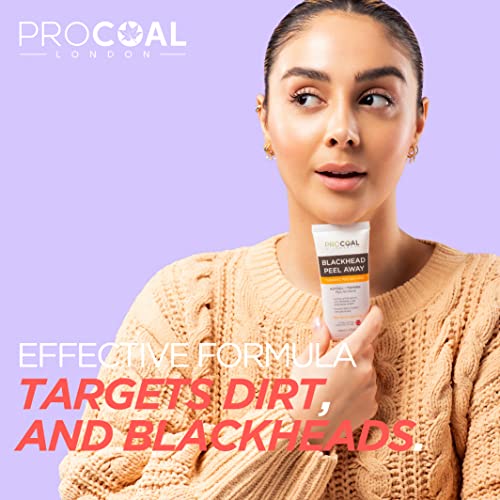Blackhead Remover Mask, Glycolic, Turmeric Peel Off Face Masks by Procoal – Fights Blackheads, Pollutants & Free Radicals, Not Suitable for Sensi