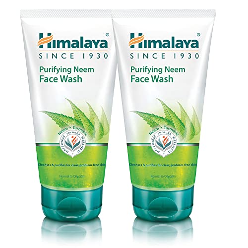 HIMALAYA HERBALS Purifying Neem Face Wash Gel 150g | Natural Moisturising Facial Cleanser | Deeply Cleans Pores and Acne | Oil Control Herbal Fac