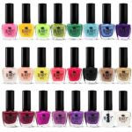 Beauty4Britain 24 x Nail Polish Varnish Set 24 Different Classic Glitter Pearl Colours EU Made