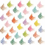 50 Pcs Mini Claw Clips,Butterfly Hair Clips,Mini Butterfly Hair Clips,Vintage Hair Clamps,Girls Mini Hair Clips,Fashion Accessories Headwear,Non-