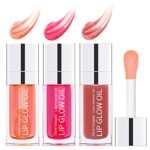 Hydrating Lip Glow Oil Long Lasting Plumping Lip Gloss Transparent Toot Lip Balm Moisturizing Lip Oil Repairing Lip Lines and Prevents Dry Cracke