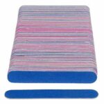 100pcs Disposable Mini Nail File 180/240 Grit Double Sided Emery Board, Nail Buffering Files for Home and Salon Use Pedicure Manicure Travel