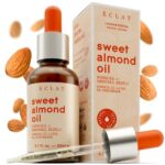 Advanced Organic Sweet Almond Oil - 100% Unrefined/Vegan - HAND-HARVESTED & COLD-PRESSED in Spain for Hydrated Skin/Hair - USDA ORGANIC/DERMATOLO