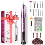 Nail Drill Cordless Portable, Electric Nail Files with 45 Kits, Manicure and Pedicure Set, Professional E File for Acrylic Gel Nails, Cuticles Ha