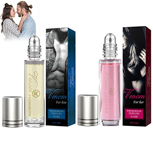 Pheromone Perfume For Unisex, Roll-On Pheromone Infused Essential Oil Perfume Cologne, Pheromones To Attract Women/Men Body Perfume Oil 10ml Conc