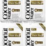 4 x Treatment Deep Moisturising Revitalising Coconut Water Foot Pack